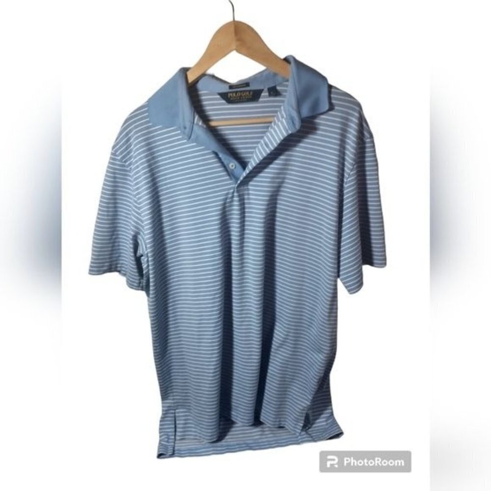☀️Polo Golf Ralph Lauren Performance striped polo, men's, size L